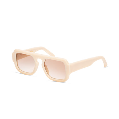 The Margaux by The Going - Aviator style sunglasses in the color Au Lait - Milky Beige Frame
