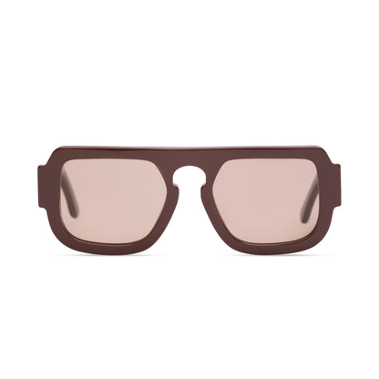 The Margaux by The Going - Aviator style sunglasses in the color Cacao Cacao - Chocolate brown frame with brown lenses
